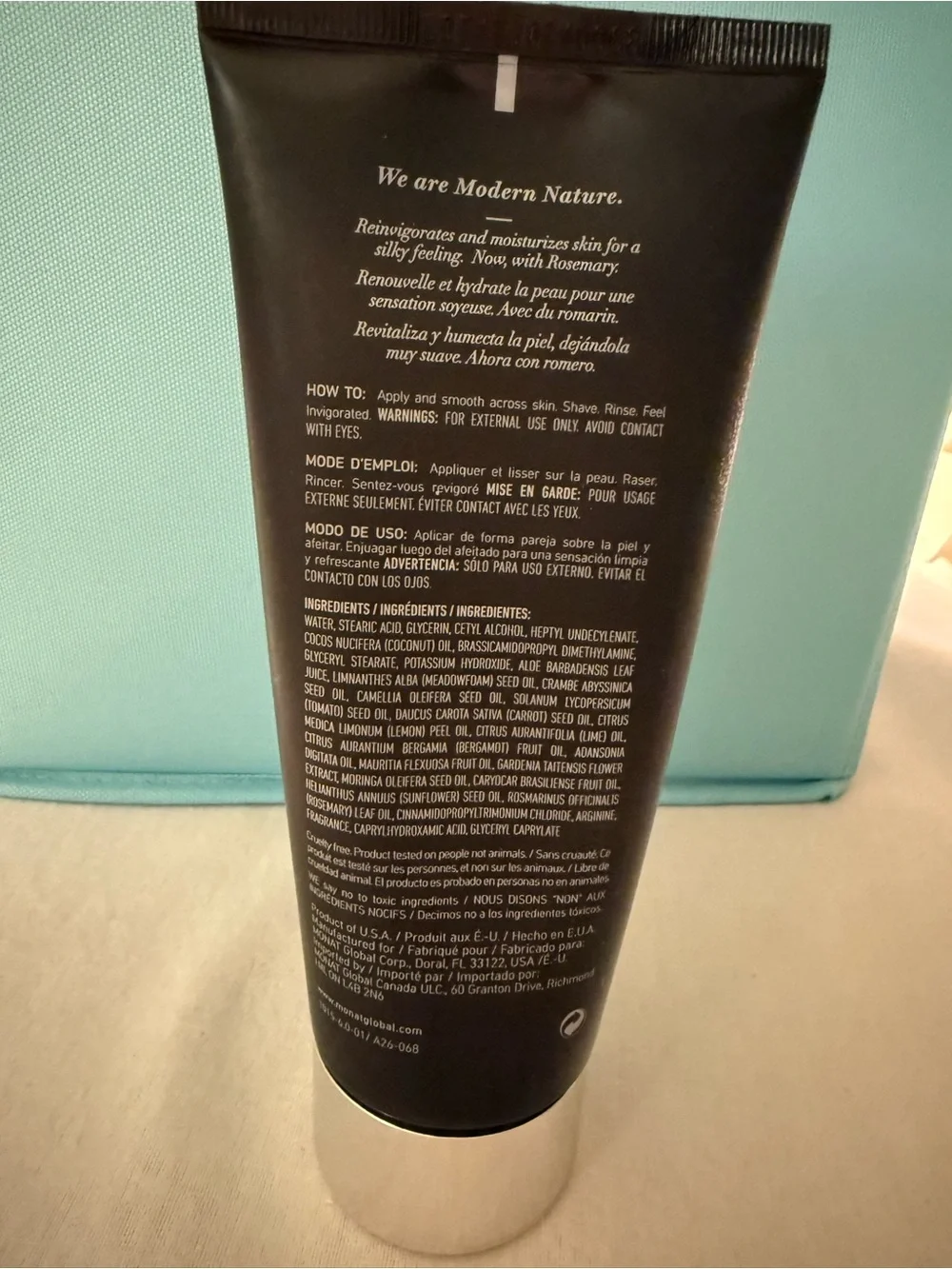 Authentic MONAT Black Cream Shave — Black Manscaping Smooth Shave Healthy Skin
